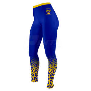 Leggings de yoga elásticos de cintura alta transpirables y elásticos para entrenamiento y uso diario patrón sólido hasta la rodilla - Product Image 1