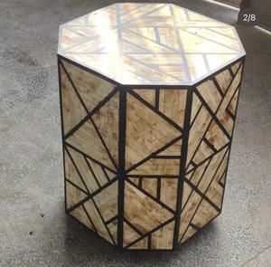 Tabouret de table authentique en incrustation d'os de style moderne fait à la main Mobilier de salon écologique Artisans qualifiés pour la chambre à coucher - Product Image 3