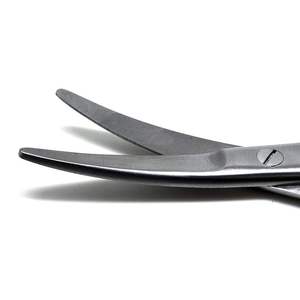 กรรไกรผ่าตัดโค้ง TC Metzenbaum ทำจากสแตนเลส สำหรับผ่าเนื้อเยื่อละเอียด ตัดต่อมทอนซิล ปลายทู่ ได้รับการรับรองมาตรฐาน CE ผลิตตามแบบ OEM - Product Image 2