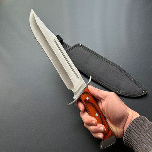 Venta al por mayor personalizada de alta calidad OEM ODM servicio de venta directa de fábrica multiusos supervivencia Camping caza cuchillo de Damasco - Product Image 6