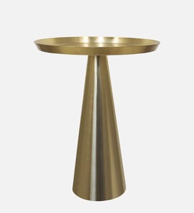 Gold Pilar Design Metal <b>Side</b> <b>Table</b> With Metal Top <b>Tables</b> Accent <b>Side</b> <b>Table</b> for Living Room and Home Furniture <b>High</b> Quality - Product Image 2