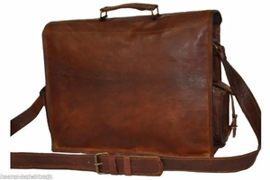 Người đàn ông thời trang da sang trọng máy tính xách tay vai Túi Da Thật dây kéo đóng cửa hoàn hảo pha trộn của chức năng & sang trọng để bán - Product Image 4