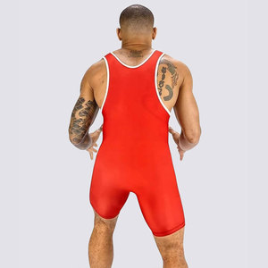 เสื้อกล้ามมวยปล้ำแบบกำหนดได้เองเสื้อกล้ามนักมวยปล้ำสำหรับเล่นยิมยกน้ำหนักออกแบบได้เอง - Product Image 5