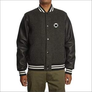แจ็กเก็ตเลตเตอร์แมนสำหรับผู้ชายสำหรับฤดูหนาวเสื้อแจ็กเก็ตสั่งตัดโลโก้ด้านหน้าสไตล์ไฮสตรีท - Product Image 3