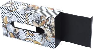 Caja de pañuelos de algodón hecha a mano de calidad de exportación MDF ecológico con diseño de impresión de bloque Regalo de vida sostenible de HF Crafts - Product Image 2