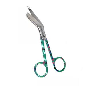 Pinzas hemostáticas y tijeras de vendaje de acero inoxidable personalizadas con grabado personalizado 5,5 estampado Floral colorido - Product Image 5