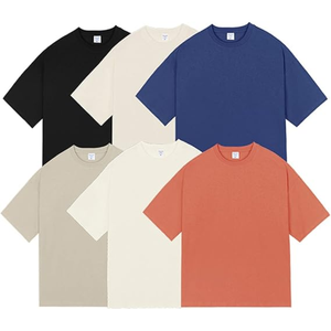 High Quality 100% Cotton Oversized Heavy <b>Tshirt</b> Custom Printing Heavyweight T Shirt Plain Blank Men's T-shirt - Product Image 5