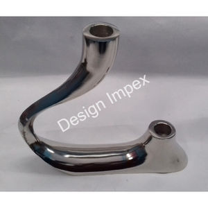 แท่นวางเทียนขนาดใหญ่แบบชิ้นเดียวที่วางเทียนแบบสง่างามแท่นวางเทียนขาอะลูมิเนียมสำหรับตกแต่ง - Product Image 6