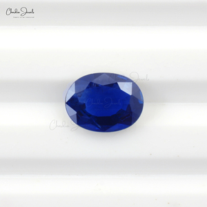 Fournisseur vérifié de l'Inde Pierre naturelle Saphir bleu 8X6MM Coupe ovale Facettes pierres précieuses en vrac Calibré Lot Prix de gros - Product Image 1