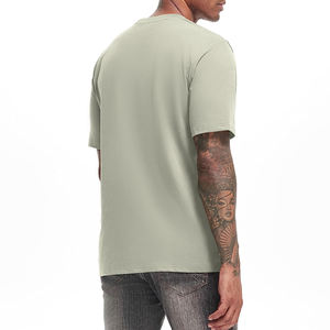 T-shirt unisexe personnalisé à col rond, manches courtes, coton et polyester de qualité supérieure, t-shirt vierge pour homme - Product Image 3