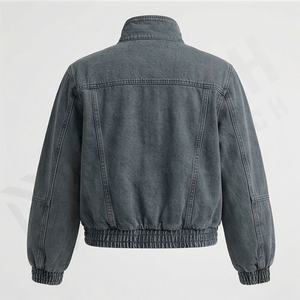 Vestes courtes en jean décontractées populaires pour femmes, vestes en jean pour femmes, vêtements d'extérieur élégants, vêtements de rue tendance, haut de couleur personnalisée - Product Image 2