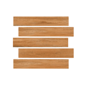 Azulejos de cerámica de madera ligeros de 15x90cm, azulejos de textura de madera para suelos, azulejos de porcelana con textura de madera DIY para caminos de jardín - Product Image 3