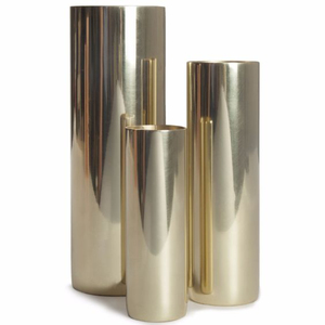 Vases pichet modernes en métal doré coniques avec poignée angulaire, poignée verticale géométrique, ces objets brouillacent les lignes de délimitation - Product Image 3