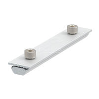 Accessoires de support de panneau solaire Connecteur de rail en aluminium AL6005-T5 Système de montage solaire pour toiture, abri de voiture et sol