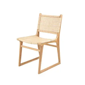 Hot selling home furniture good design antique natural dinning rattan wooden chair from Vietnam