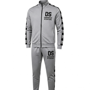 Ensemble de survêtement décontracté pour homme en polaire de polyester, personnalisable avec logo, coupe ample, col montant, 100 % coton, nouveauté hiver, vente en gros - Product Image 4