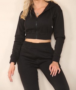 Conjunto de Top Corto Acinturado con Shorts a Juego para Mujer, Ideal para Gimnasio, Yoga y Estilo Diario de Verano 2026 - Product Image 3