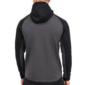 Survêtement d'entraînement en polaire pour hommes Gym Fitness Tech Respirant Ensemble de deux pièces pour l'hiver Jogging Sportswear - Product Image 4