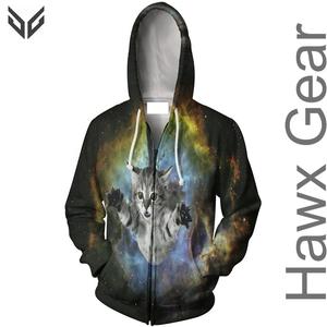 เสื้อฮู้ดแฟชั่นเข้ารูปสำหรับผู้ชายดีไซน์ใหม่ล่าสุดมีลายภายในเป็นเส้นสีทึบเทคนิคการย้อมสีต่างกัน - Product Image 5