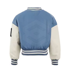 Ropa para adultos Venta en línea Crop Top Letterman Chaquetas Hecho en la mejor calidad Mujeres Crop Top Letterman Chaquetas En stock - Product Image 2