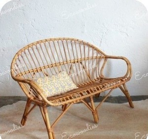 Sofá curvo moderno de aspecto hermoso personalizado, sofá de bambú de 2 plazas ecológico de lujo para terraza y jardín - Product Image 6