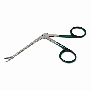 Zelmi prix de gros pince ORL manuelle en acier inoxydable avec mâchoire dentelée et poignée de couleur pour les procédures chirurgicales nasales de l'oreille - Product Image 1