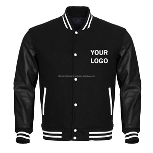 College Baseball Wool Jacket for Men Leather Sleeve Varsity Jacket Custom - Product Image 5