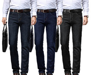 Jean en jean pour hommes personnalisé de haute qualité nouveau pantalon blanc à la mode pantalon en jean extensible à coupe ajustée pour hommes jean en denim pantalon cargo - Product Image 4