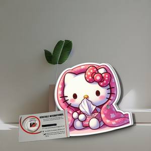 Extensions de cils magnétiques en acrylique, forme carrée, cœur, papillon, réutilisables, écologiques, marque privée Hello Kitty, pour l'hiver - Product Image 5