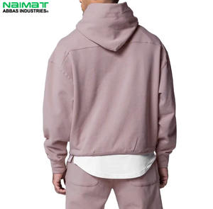Venta al por mayor 100% algodón Jogger Set chándal tamaño personalizado impreso transpirable térmico Fitness pantalones de chándal para el invierno Casual - Product Image 3