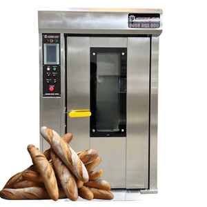 Facile à utiliser 10 plateaux four rotatif four de cuisson four électrique 700Kg poids 380V 220V avec chariot Altuntop Kien An Made In Vietnam - Product Image 1