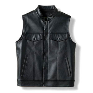 Chaleco de cuero de invierno duradero personalizado para hombre 2025, diseño de la mejor calidad, Chaleco de cuero transpirable de gran venta - Product Image 2