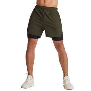 Athletic <b>Shorts</b> 2-in-1 Gym Workout Running <b>Shorts</b> with <b>Towel</b> Loop Liner <b>Shorts</b> - Product Image 5