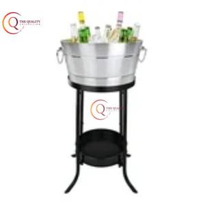 High Quality Stainless Steel <b>Ice</b> <b>Bucket</b> with Shiny Polish Finish Barware Side Handle Supplies for Parties - Product Image 5