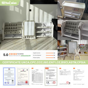 Kleuterschool Meubelsets Grote Capaciteit Plastic Multi-Opslag Tekentafel Boekenplank Peuter Speelgoed Opslag Voor Kinderen - Product Image 6