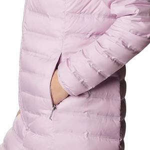 Veste matelassée longue en tricot brillant pour femmes, chaude, imperméable, coupe-vent, rembourrée de coton, vêtements d'extérieur streetwear, sport d'hiver - Product Image 6