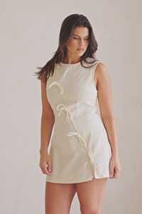 Vestido de Verano sin Mangas 100% Algodón, Transpirable, Ecológico, Lavable, Antiarrugas, Mini, Estilo Vintage, Casual, Dulce, Corte Ajustado, Color Sólido - Product Image 3