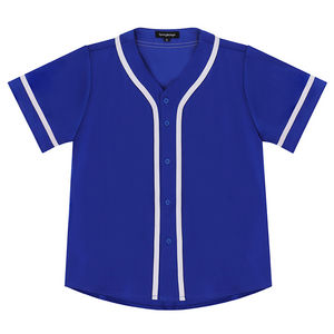 Diseña Tu Propio Uniforme de Béisbol Personalizado - Servicio OEM, Transpirable, Talla Grande, Cuello en V, Manga Corta, 100% Poliéster - Product Image 1