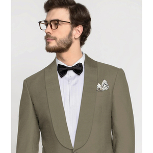 ทักซิโด้ผ้าซาตินสุดหรูพร้อมกางเกงผ้าไหมเข้าคู่สำหรับงานกาล่าสีดำทักซิโด้ราคาไม่แพงสำหรับผู้ชายชุดทักซิโด้มีสไตล์สำหรับกิจกรรมพิเศษ - Product Image 1