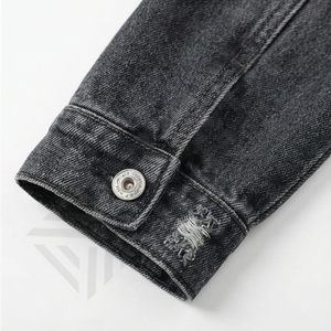 เสื้อแจ็คเก็ตแฟชั่นลำลองผู้ชายปี 2025 ผ้าฝ้าย 100% ลายเรียบ สไตล์ตรง ทันสมัย เหมาะกับฤดูหนาว ดีไซน์แบบยีนส์ ให้ทั้งสไตล์และความสบาย - Product Image 6