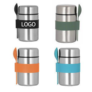 กระติกน้ำร้อนสแตนเลสคุณภาพสูงแบบใหม่สำหรับเด็ก พร้อมช้อนในตัว เก็บความร้อนได้นาน - Product Image 1