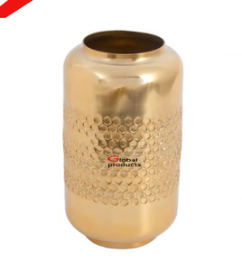 Vase à fleur en acier inoxydable en métal fini argent de qualité supérieure avec poignée pour restaurant et bar d'hôtel - Product Image 3