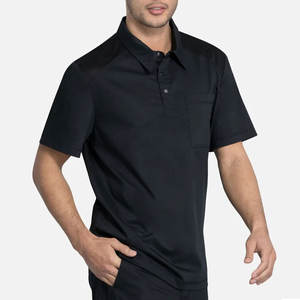 Ensembles d'uniformes médicaux à manches courtes en toile, personnalisables avec logo, respirants, unisexes, pour hôpitaux - Product Image 3