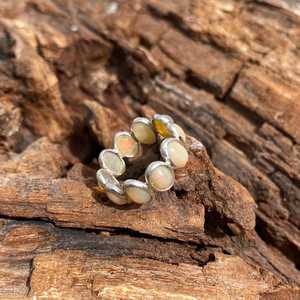 Ethiopian <b>Opal</b> Oval Cut Sterling Silver IGI Certified <b>Ring</b> October Birthstone Handmade Elegant Party Gift for Women - Product Image 4