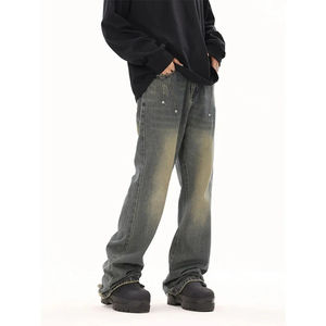 Pantalones Vaqueros Rectos Elásticos de Alta Calidad para Hombre, Estilo Casual, Transpirables, Desgastados, para Invierno - Product Image 4