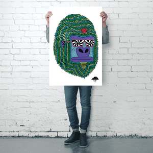 Herbert the Hypno Ape <b>Poster</b> by Mulga Durable Paper Design for Wall Decor - Product Image 4