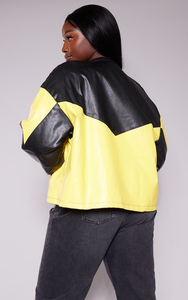 เสื้อแจ็คเก็ตหนังแท้สีดำแดงสำหรับผู้หญิง เสื้อโค้ทหนังแกะแท้สำหรับฤดูใบไม้ร่วง เสื้อแจ็คเก็ตมอเตอร์ไซค์หนังแท้สำหรับผู้หญิง - Product Image 3