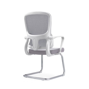 Hiện đại lubar hỗ trợ thiết kế Hight thoải mái Ergonomic grey lưới Ghế văn phòng bọt vải chất liệu với Bow khung - Product Image 4