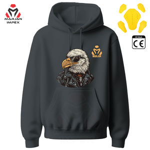 Sweat à capuche unisexe pour motard, en polaire doux et chaud, avec imprimé moto classique, pour la conduite estivale et hivernale, décontracté, séchage rapide, coupe-vent - Product Image 2