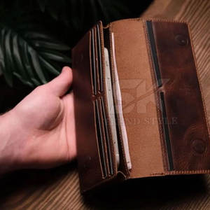 Best Hot Selling Men Leather Single Shade Bifold <b>Wallets</b> Customized Men Pakistan Made <b>Waterproof</b> Leather <b>Wallets</b> - Product Image 5